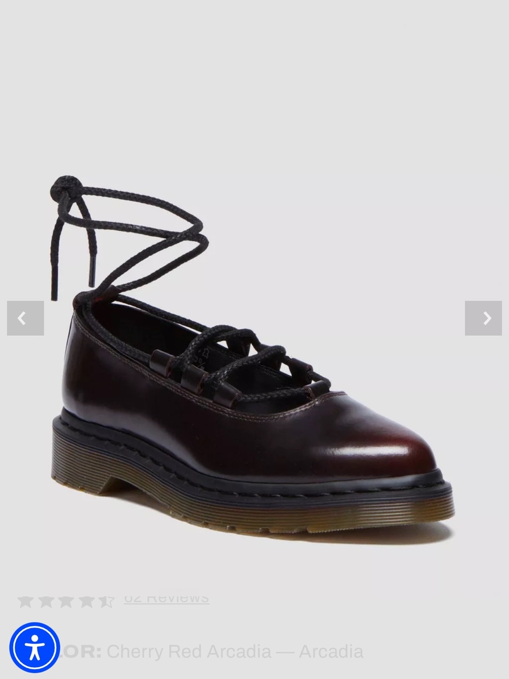 Dr. Martens Elphie II Mary Jane in Cherry Red